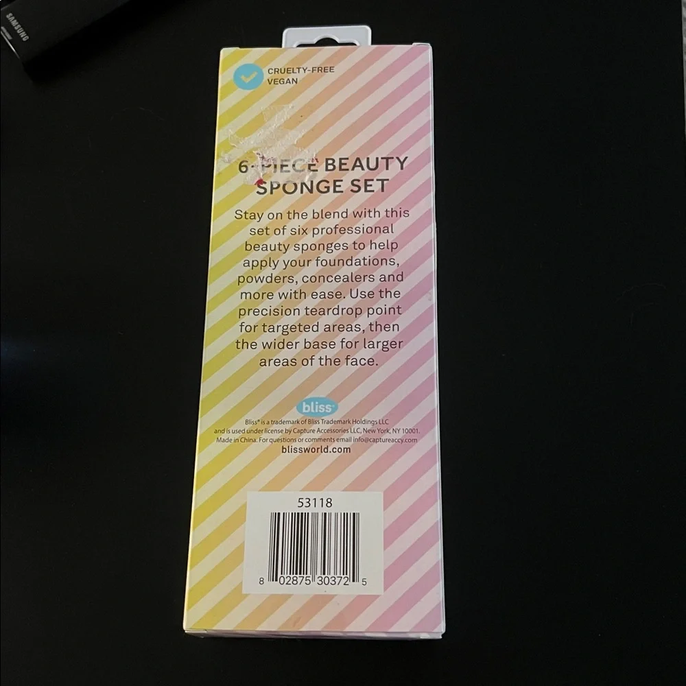 Bliss Beauty Sponge Collection (6) pieces